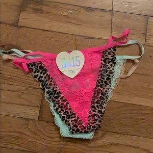 NWT Victoria’s Secret Pink Thongs